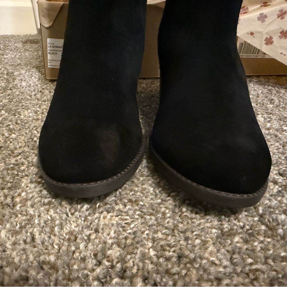 Lucky Brand Leather Boots - Extra Wide Calf - Size 8 - Picture 8 of 12